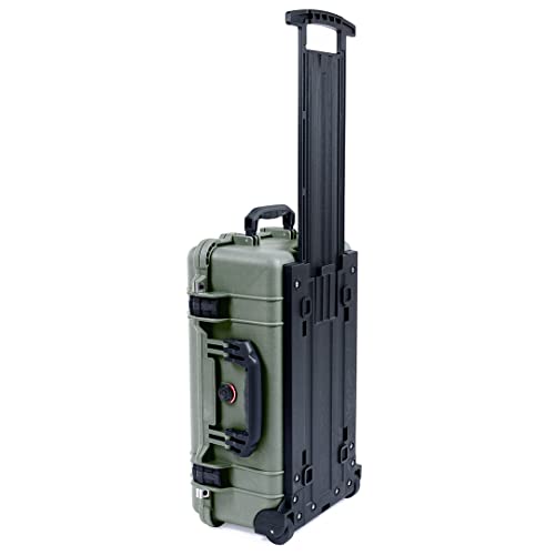 Pelican Color Case OD Green & Black Pelican 1510 case with Grey CVPKG dividers & mesh lid Organizer.