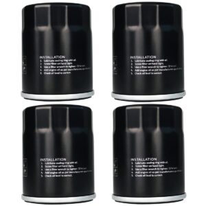 Arpisziv Oil Filter 070185E Fit Ge-nerac 760cc 990cc Engines 8-24kw Guardian Portable Generator Universal Rep 070185ES(4 Pack)