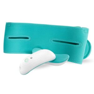 lavie warming massagers 2-pack (pair) and pump strap hands free pumping bra bundle, massager and breast pump bra teal