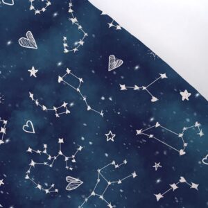 JumpOff Jo - 2 Pack Fitted Crib Sheet, Super Soft Breathable 100% Cotton Baby Crib Sheet for Standard Crib Mattresses and Toddler Beds, 28 in. x 52 in. - Galaxy & Mama Bear