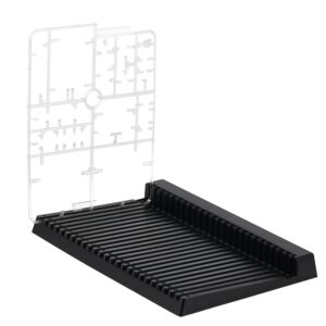 Model Pieces Shelves for Gundam,Holder Stand Organizer Rack for Gundam Model Action Figures DIY Model Making Accessories,Plastic Tool Storage Container for Gundam Hobby Model Making Parts,Black