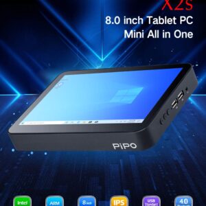 Pipo X2S Mini PC 8inch 1280 * 800 IPS Screen Windows 10 Tablet PC Z3735 Mini Desktop 2G Ram 64G ROM TV Box BT4.0 WiFi RJ45