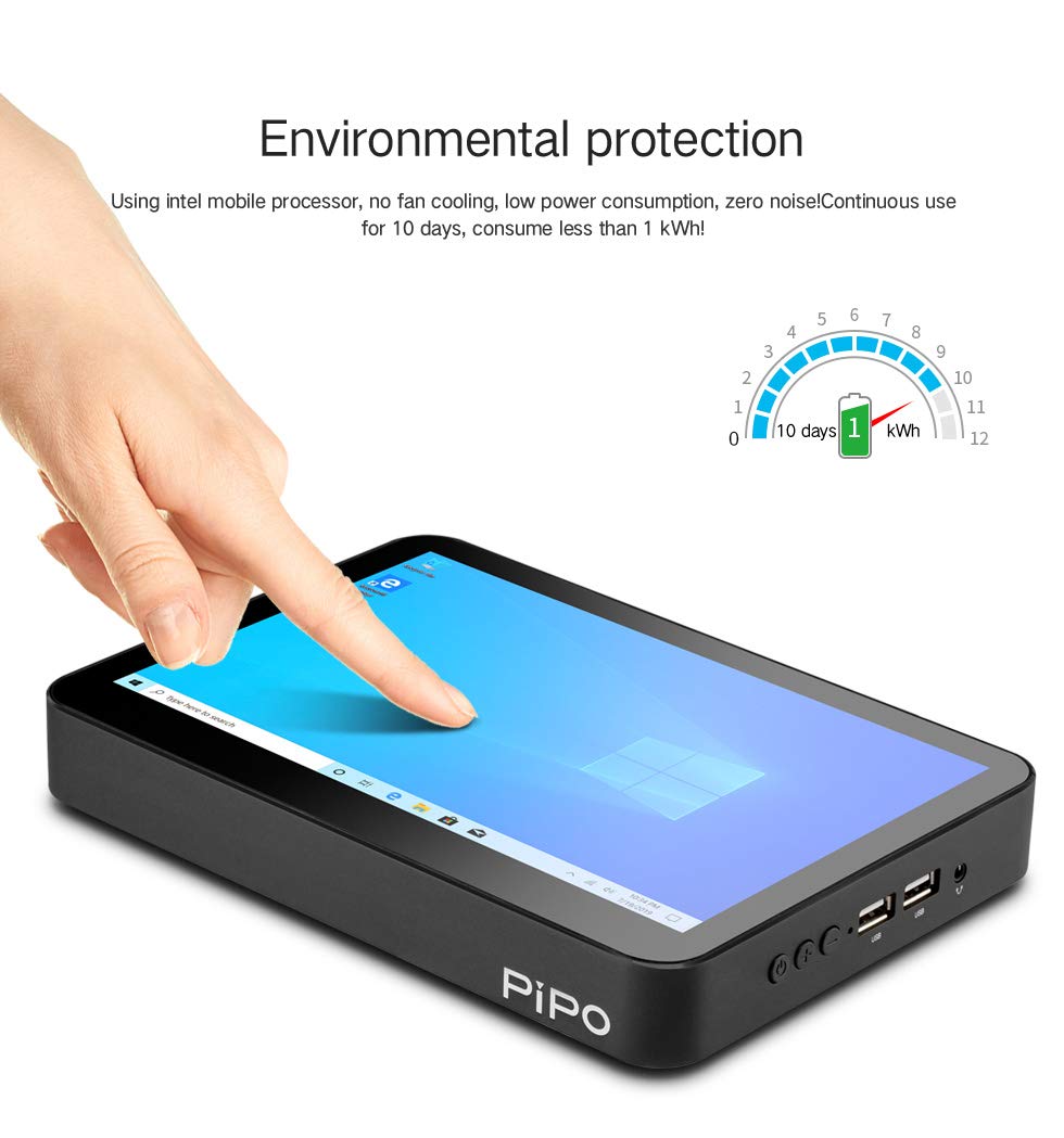 Pipo X2S Mini PC 8inch 1280 * 800 IPS Screen Windows 10 Tablet PC Z3735 Mini Desktop 2G Ram 64G ROM TV Box BT4.0 WiFi RJ45