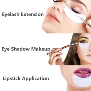 VOWAVO Eyeshadow Shields, 100PCS Eyeliner Stencils Makeup Tape Lash Tape for Eyelash Extensions, Perming, Tinting, Lip Makeup - Lint Free Eyeshadow Tape, White, 3.3‘’×1.9''