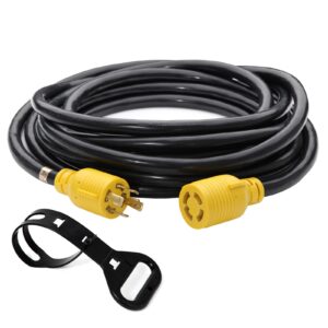 4 prong 25ft generator extension cord nema l14-30p/l14-30r,10awg 30amp,125/250v 7500w,ul listed