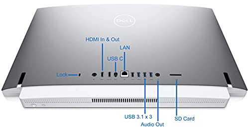 Dell Inspiron 5400 All in One Desktop Computer, 23.8” FHD, Intel 11th Gen i3-1115G4 Upto 4.1GHz, 16GB RAM, 512GB NVMe SSD, Webcam, HDMI, SD-Card, USB Type-C - Windows 10 Pro (Renewed)