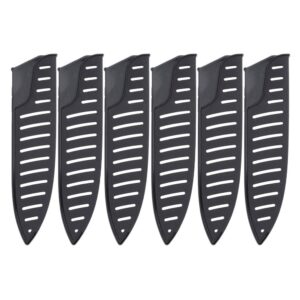 blade keepers universal guards 6pcs professional guards blade covers case protector for chef kitchen knives cooking cutter black 8 inch chef covers cutter accessories