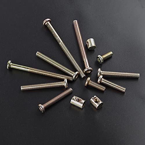 Crib Screws Bolts Replacement Hardware Parts Kit M6 Allen Head Bolts Barrel Nuts Compatible with Dream On Me Cribs Synergy Jayden Chelsea Alice Aden Violet Ashton Brody Casco Anna Carson Cape Cod Crib