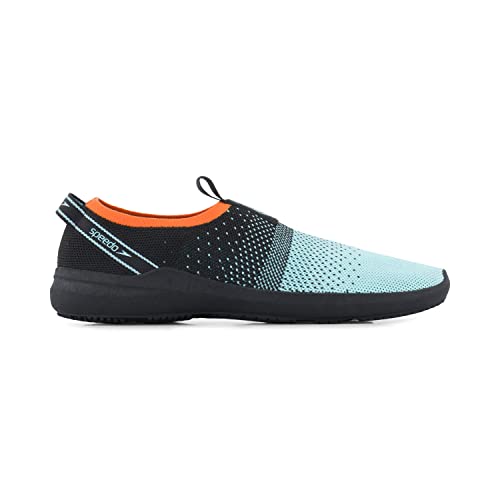 Speedo Womens Surfknit Pro Water Shoe, Black/Aqua Splash, 7 US