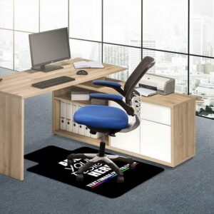 TOPDIY Personalized Gaming Chair Mat, Custom Office Chair Mats, Add Your Text Image Logo 36inchx48inch