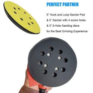 5 Inch Hook and Loop Sanding Pad Replacement, Compatible with Ridgid R2600,R2601 Random Orbit Sander