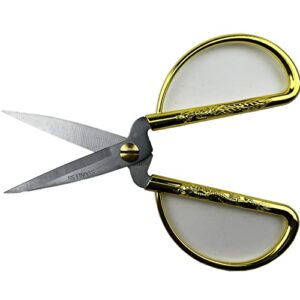 fengtaiyuan j08a2, stainless steel scissors, office, tailor cutting, golden scissors (j08a2)