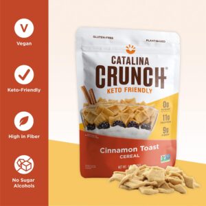 Catalina Crunch Cereal Variety Pack, Cinnamon Toast & Dark Chocolate (2 Flavors) | Low Carb, Zero Sugar, Gluten & Grain Free, Fiber | Vegan Snacks, Protein Snacks | Breakfast Protein Cereal | Keto Friendly