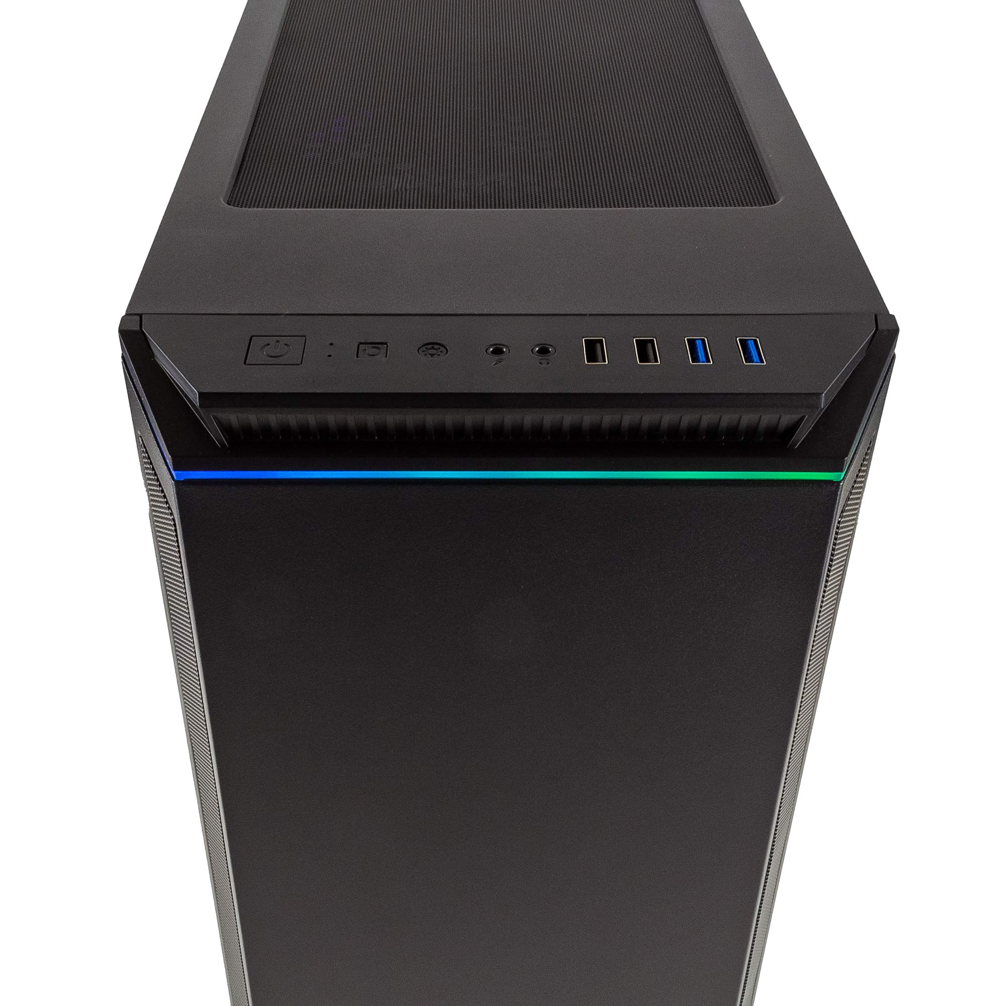 Periphio Phantom RGB Gaming Computer, Intel Quad-Core i7 3.3GHz, GeForce GTX 1650 GPU (4GB), 16GB RAM, 500GB SSD + 1TB HDD, Windows 10 Gaming PC, WiFi (Renewed)