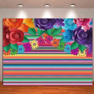 fabric mexican fiesta color stripes paper flower photo background cinco de mayo party wedding decor photography backdrops baby shower studio shoot props