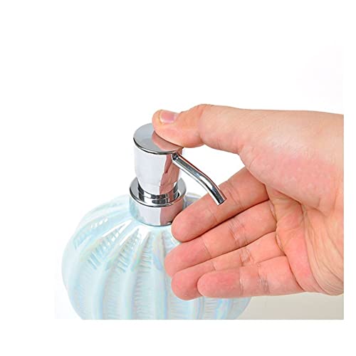 YUEYOULII Shampoo Dispenser Soap Dispenser Set Creative Ceramic Soap Dispenser Wash Mouth Cup Storage Soap Tray Toothbrush Cup Bathroom Five-Piece Set Soap Dispenser for Kitchen (Color : C)