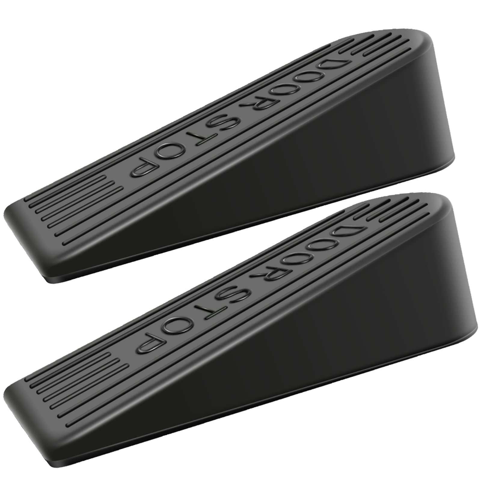 Amffye Door Stoppers 2Pack Door Stoppers Wedge Heavy Duty Door Stoppers for Bottom of Door Rubber Strong Doorstop Height up to 2 Inches