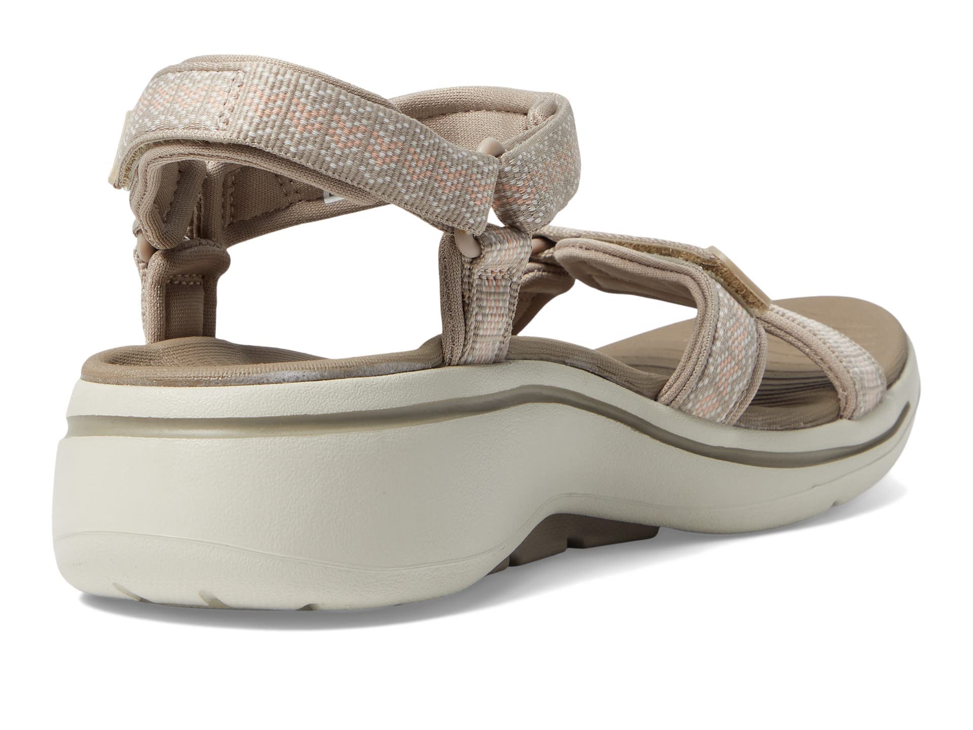 Skechers Women's River Sandal, Taupe, 8