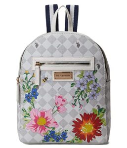 u.s. polo assn. floral diamond backpack grey one size