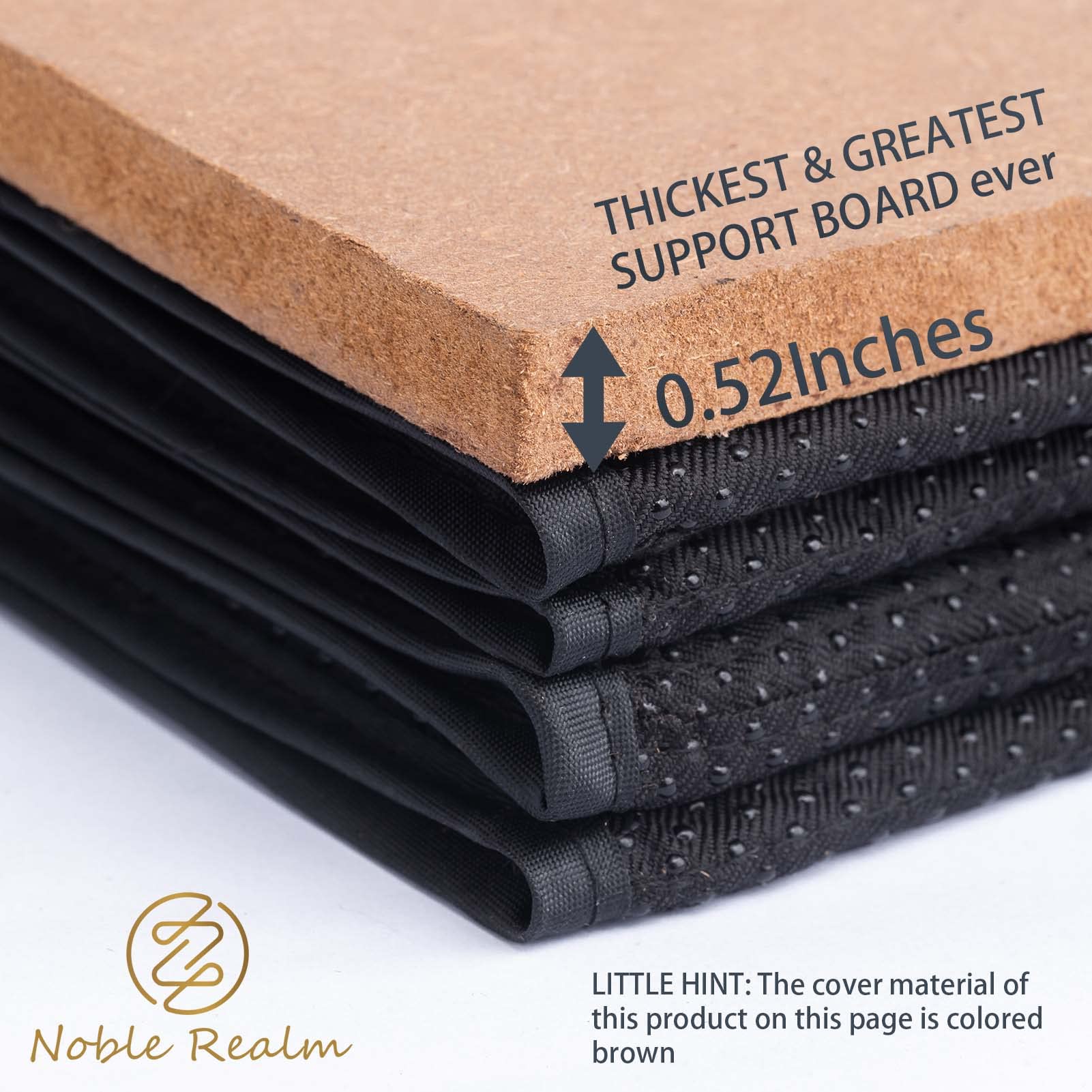 NobleRealm® 𝑻𝒉𝒊𝒄𝒌𝒆𝒔𝒕 | 𝑭𝒊𝒓𝒎𝒆𝒔𝒕 Frame (Thickness 0.52 in) Sofa Cushion Support Board & Machine-Washable, Anti-Slipped & Couch Cushion Replacement