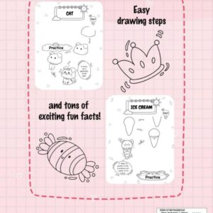 How To Draw 101 Cute Stuff For Kids: Simple and Easy Step-by-Step Guide Book to Draw Everything like Animals, Gift, Avocado and more with Cute Style