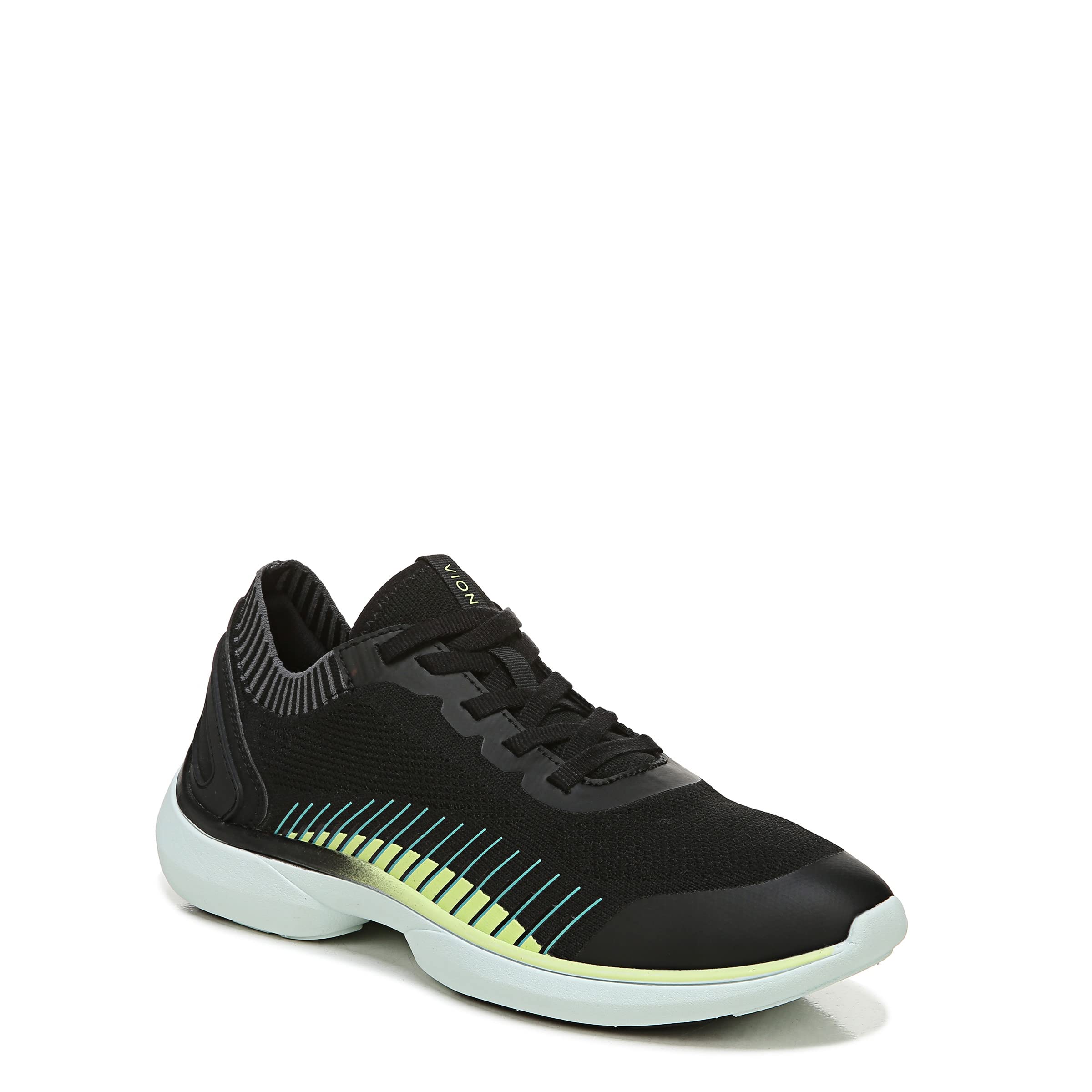 Vionic Embolden Women's Knit Slip-on Sneaker Black/Pale Lime - 8.5 Medium