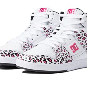 DC Cure High Top Women's Skate Shoes Sneaker Black/Leopard 7 B - Medium