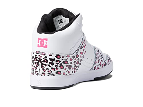 DC Cure High Top Women's Skate Shoes Sneaker Black/Leopard 7 B - Medium