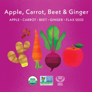 Once Upon a Farm | Organic Fruit & Veggie Blend Baby Sampler | Apple Blueberry, Pineapple Banana Kale, Mango, Apple Carrot Beet Ginger | Cold-Pressed | No Sugar Added | Dairy-Free Plant Based | Variety Pack of 24