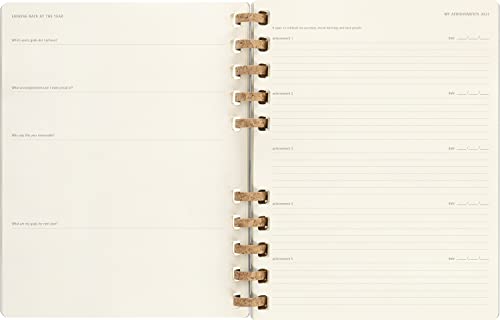 Moleskine Spiral 12 Month 2023 Solar Year Planner, Hard Cover, XXL (8.25" X 11.75"), Smoke