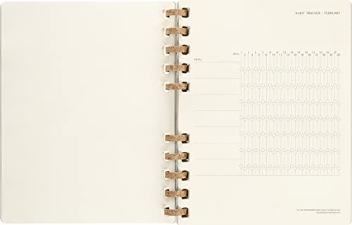 Moleskine Spiral 12 Month 2023 Solar Year Planner, Hard Cover, XXL (8.25" X 11.75"), Smoke