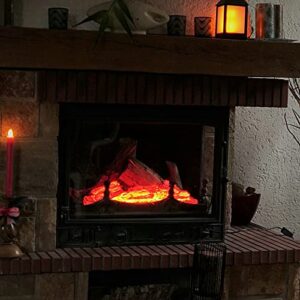 MOBUKJUU Electric Simulation Charcoal Fake Firewood Charcoal Fire Decoration Charcoal Flame Lamp Fireplace Firewood Props Decoration