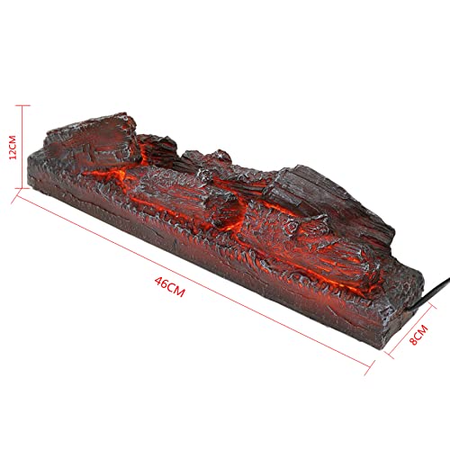 MOBUKJUU Electric Simulation Charcoal Fake Firewood Charcoal Fire Decoration Charcoal Flame Lamp Fireplace Firewood Props Decoration