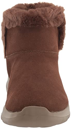 Skechers Women's ON-The-GO Joy-Bundle UP Fashion Boot, Brown, 8