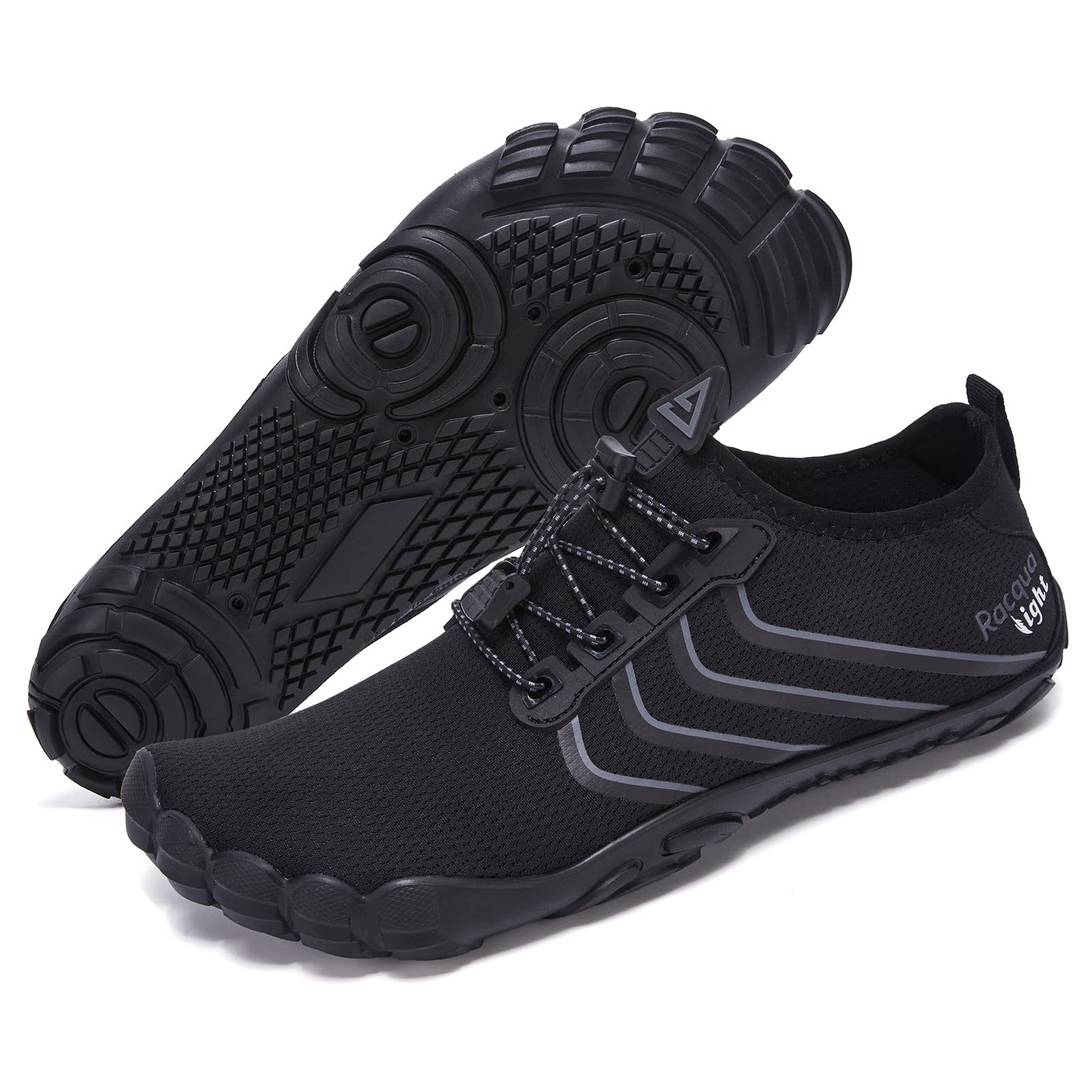 Racqua EVA Sole Ultra Light Water Shoes Men Black/Grey 13 Women/12 Men