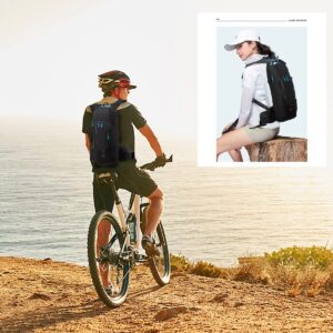 LOCAL LION Cycling Backpack, 6/12L Bike Backpacks, Running Backpack Breathable Lightweight for Travelling Hiking Biking