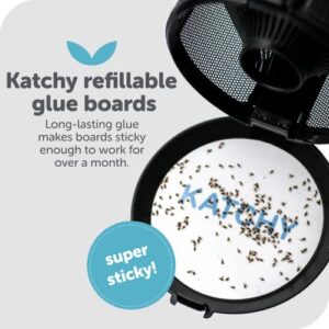 KATCHY Indoor Fly Trap Glue Board Refills - Pack of 24 Boards﻿