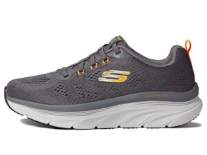 skechers d'lux walker commuter charcoal/orange 7 d (m)