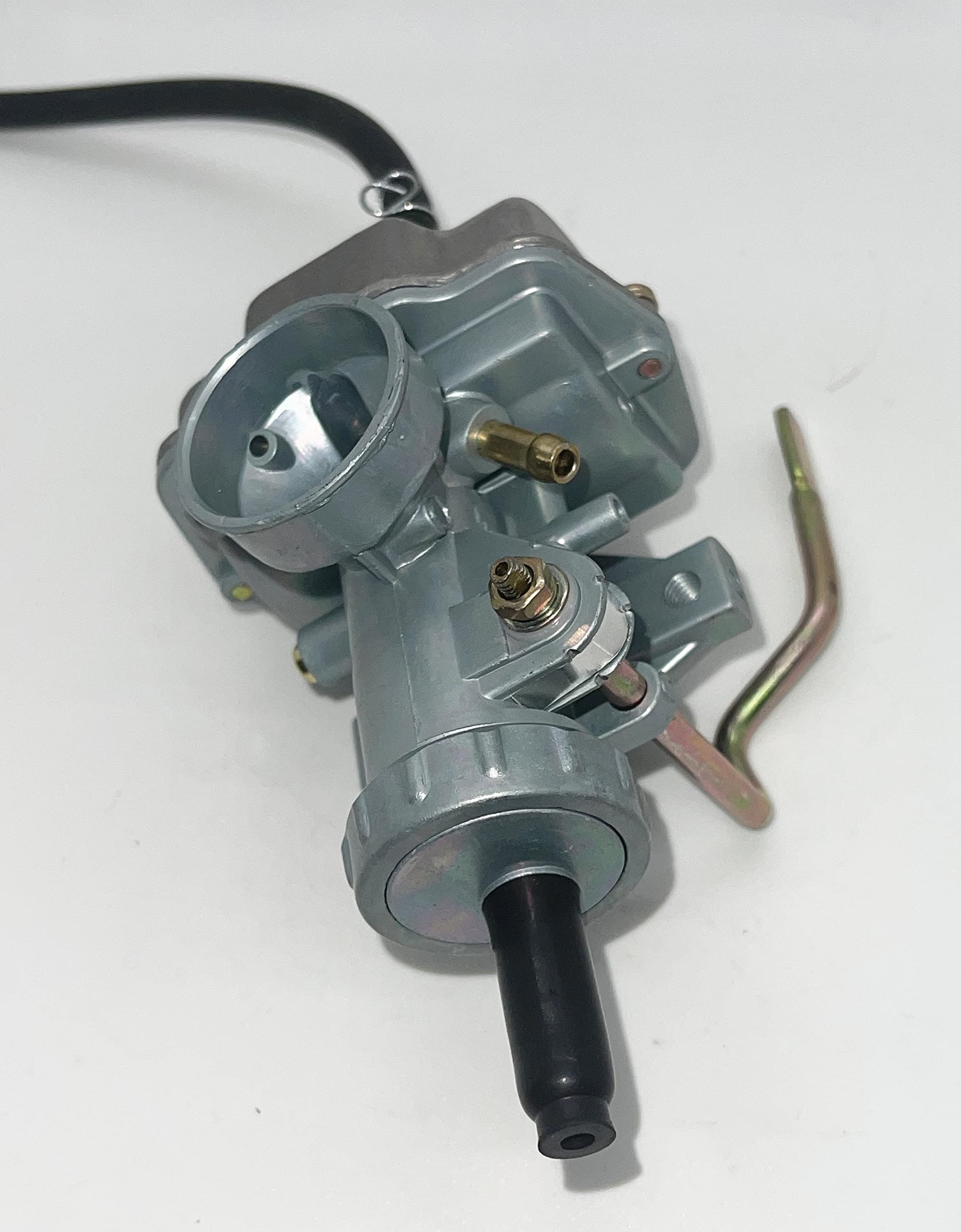 KDSG PZ16 Carburetor with Extended Metal Hand Choke Lever for Kazuma 50cc-110cc 4 stroke ATVs Scooters, Mopeds, Dirt Bikes, and Go Karts, PZ16 Long Lever Carb