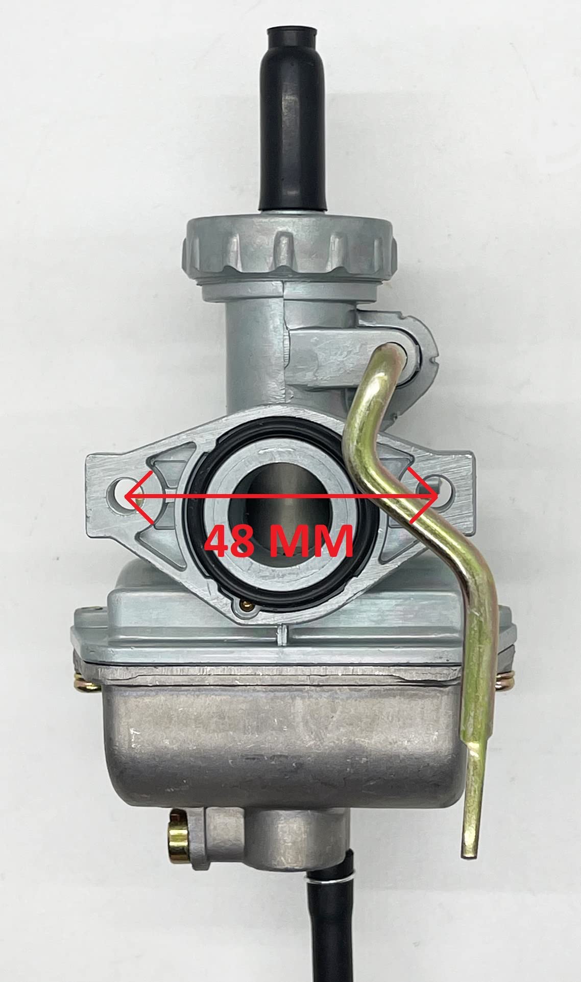 KDSG PZ16 Carburetor with Extended Metal Hand Choke Lever for Kazuma 50cc-110cc 4 stroke ATVs Scooters, Mopeds, Dirt Bikes, and Go Karts, PZ16 Long Lever Carb