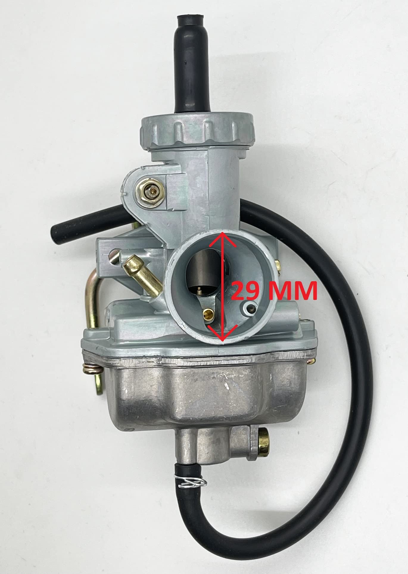 KDSG PZ16 Carburetor with Extended Metal Hand Choke Lever for Kazuma 50cc-110cc 4 stroke ATVs Scooters, Mopeds, Dirt Bikes, and Go Karts, PZ16 Long Lever Carb