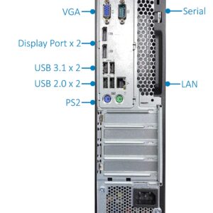 Lenovo ThinkCentre M910S Small Form Factor Desktop Computer - Intel i5-7500 Upto 3.8GHz, 16GB Ram, 512GB SSD, AC Wi-Fi, Bluetooth, VGA, DisplayPort, HDMI, DVD-RW, SD-Card Reader - Windows 10 Pro