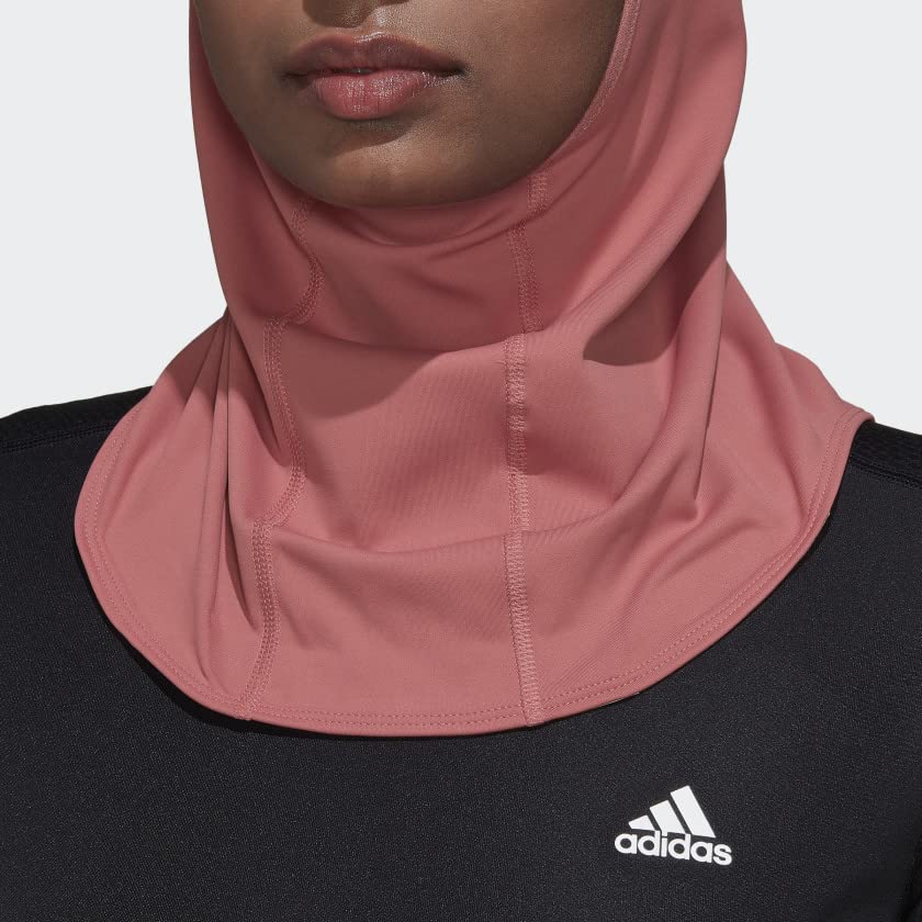 adidas womens Run Icons 3-stripes Sport Hijab Wonder Red Medium