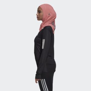 adidas womens Run Icons 3-stripes Sport Hijab Wonder Red Medium