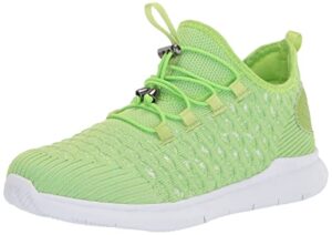 propét women's travelbound sneakers, green apple, 10 x-wide us