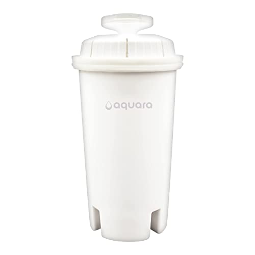 Aquara Standard Water Filter, Replacement Filters for Pitchers and Dispensers, Compatible with Brita Pitchers (Not Stream), BPA Free,1 Count