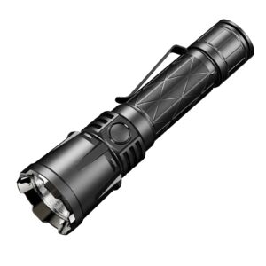 klarus xt21x pro 4400 lumens rechargeable advanced tactical flashlight, beam reach 336m, 5000mah battery, super bundle