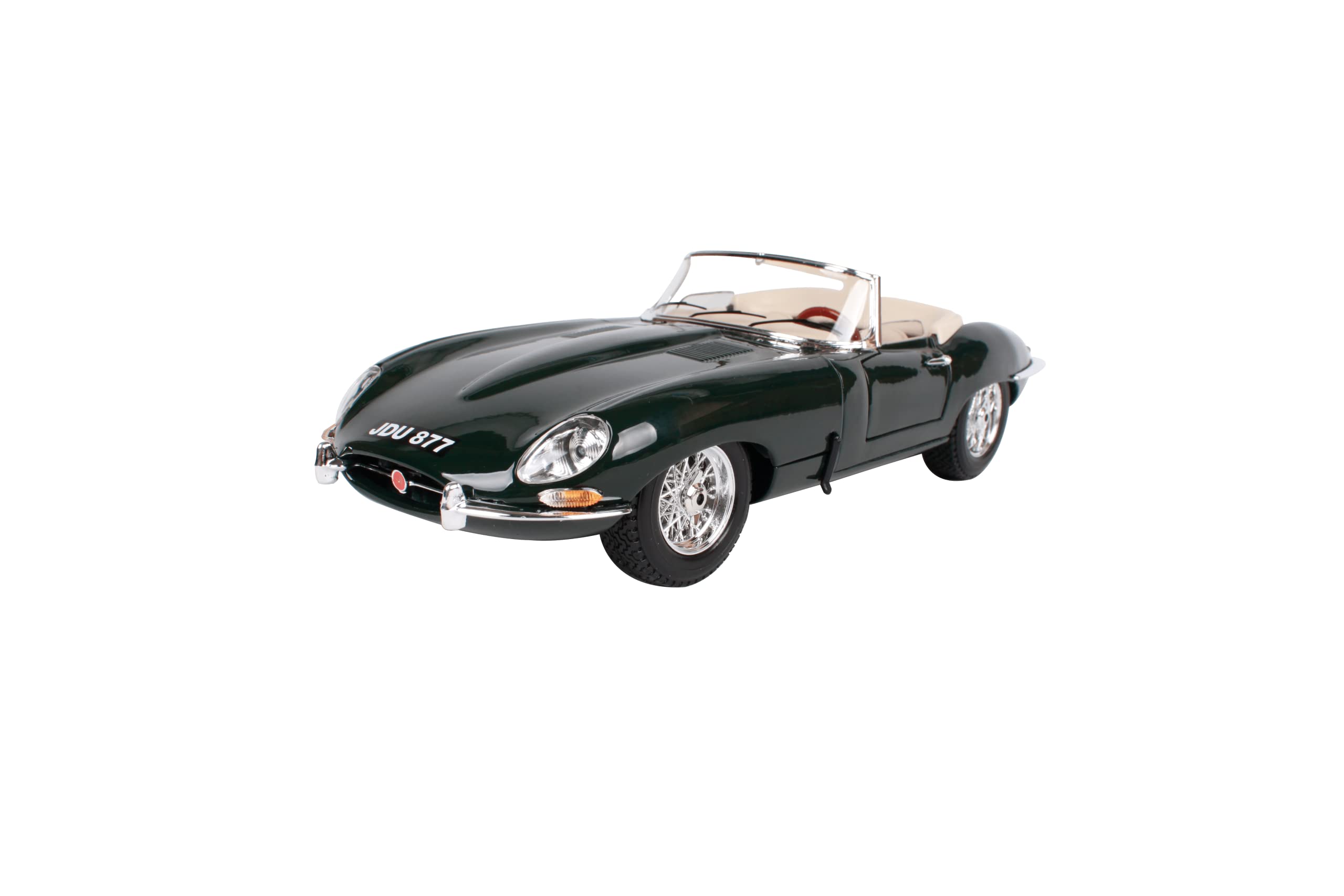 Bburago Jaguar E-Type Cabriolet 1/18 Diecast Model Car 12046 Green