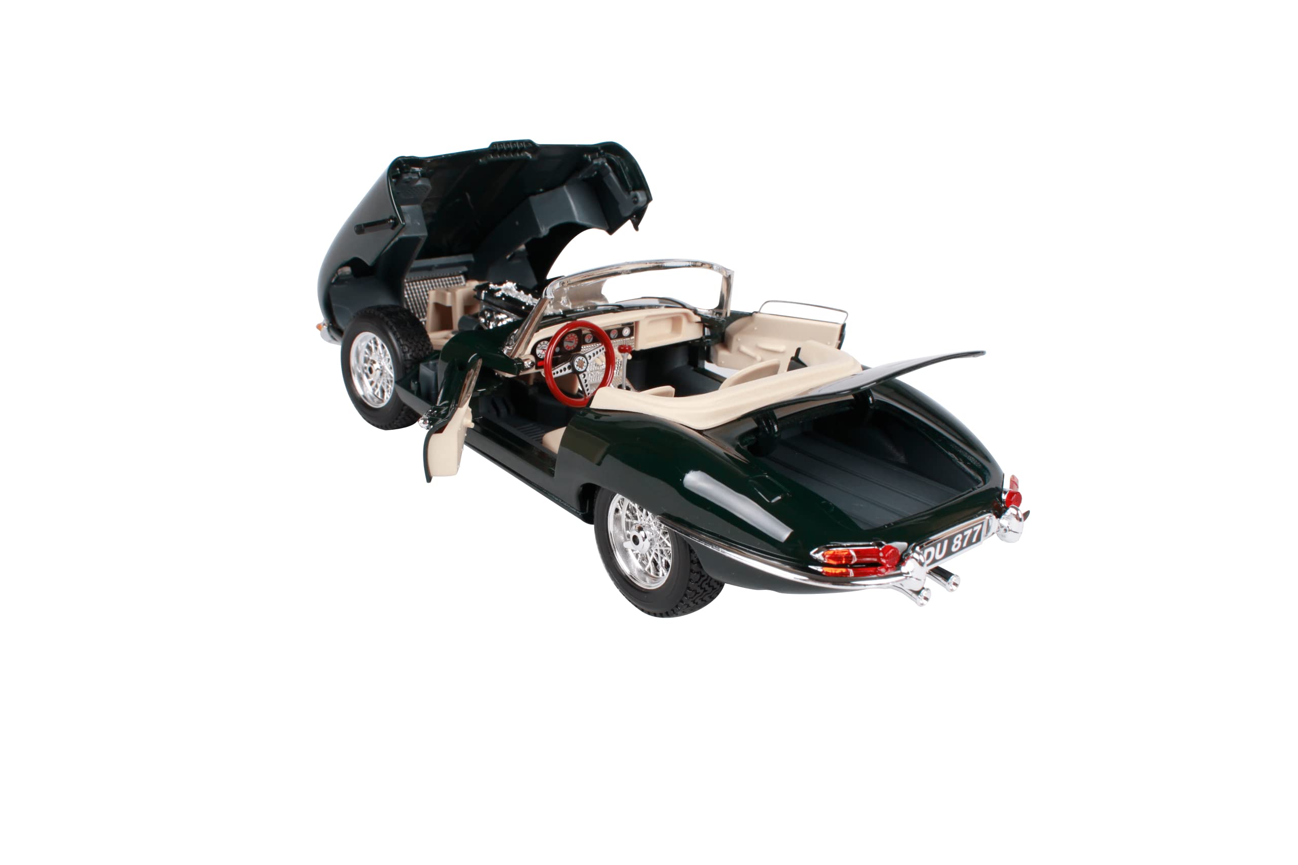 Bburago Jaguar E-Type Cabriolet 1/18 Diecast Model Car 12046 Green