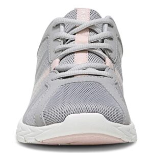 Vionic Women's Brisk Radiant Active Sneakers- Supportive Walking Shoes That Include Three-Zone Comfort with Orthotic Insole Arch Support, Sneakers for Women, Light Grey/Pink 9 Wide